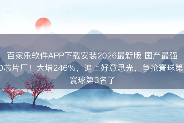 百家乐软件APP下载安装2026最新版 国产最强NAND芯片厂!大增246%,追上好意思光,争抢寰球第3名了