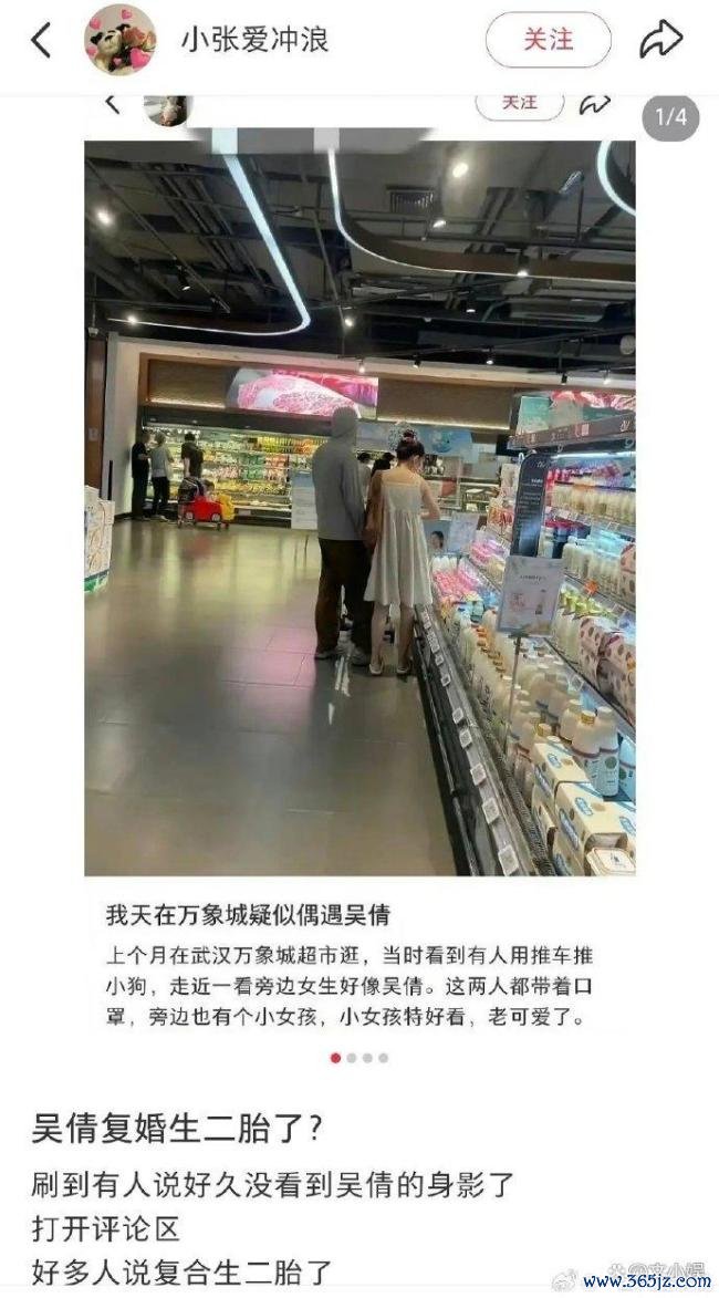 吴倩张雨剑疑似复婚生二胎 旧日影像再解读